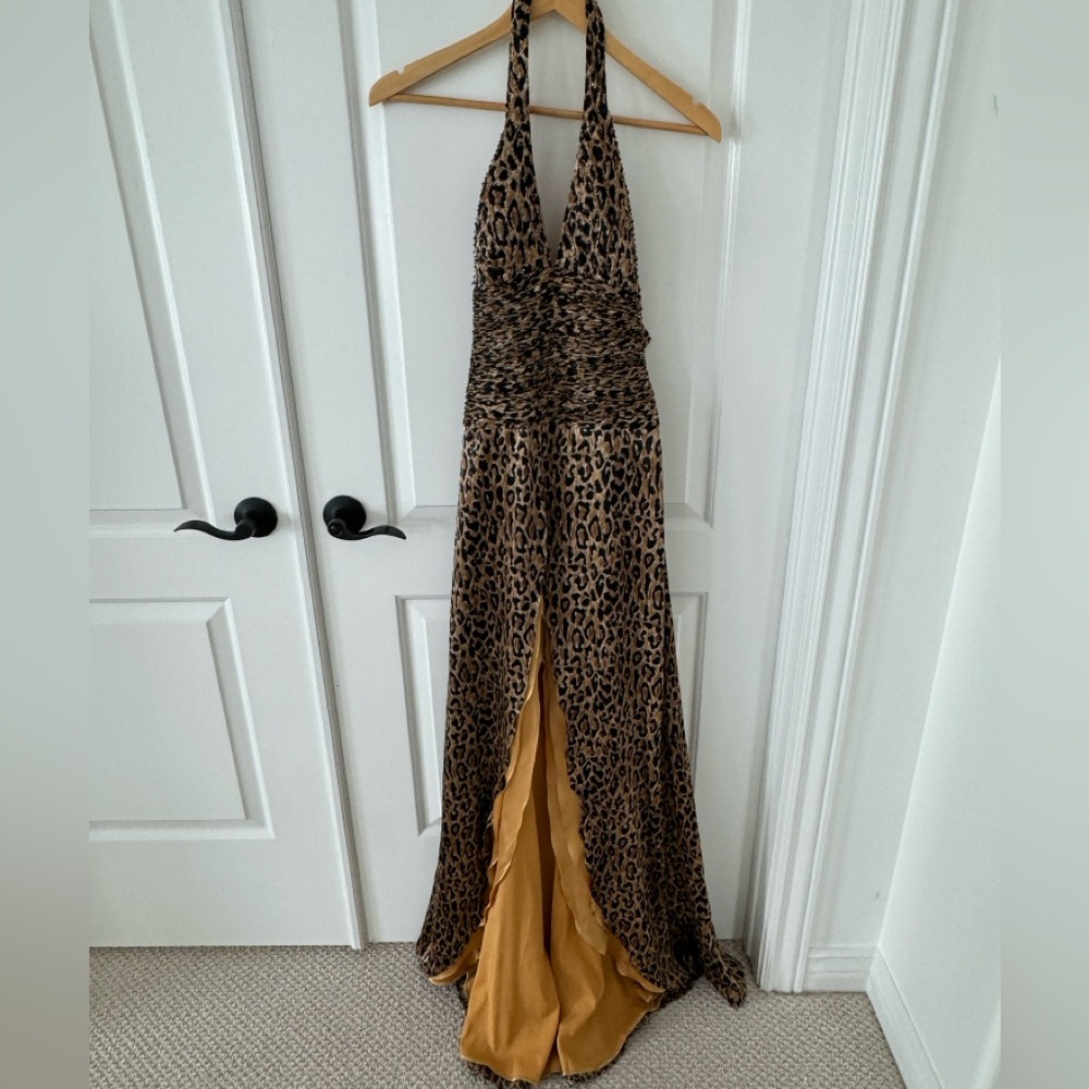 Leopard Print Formal Dress